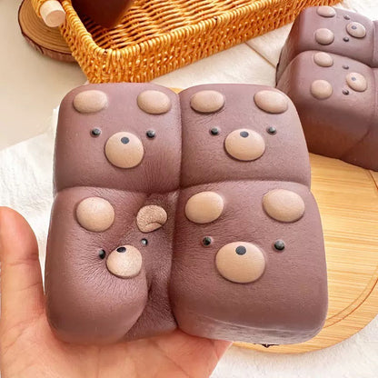 Chocolate Puppy Bread Slow Rising Squishy Stress Relief Decompression Toy