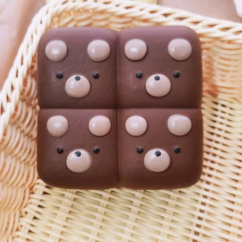 Chocolate Puppy Bread Slow Rising Squishy Stress Relief Decompression Toy