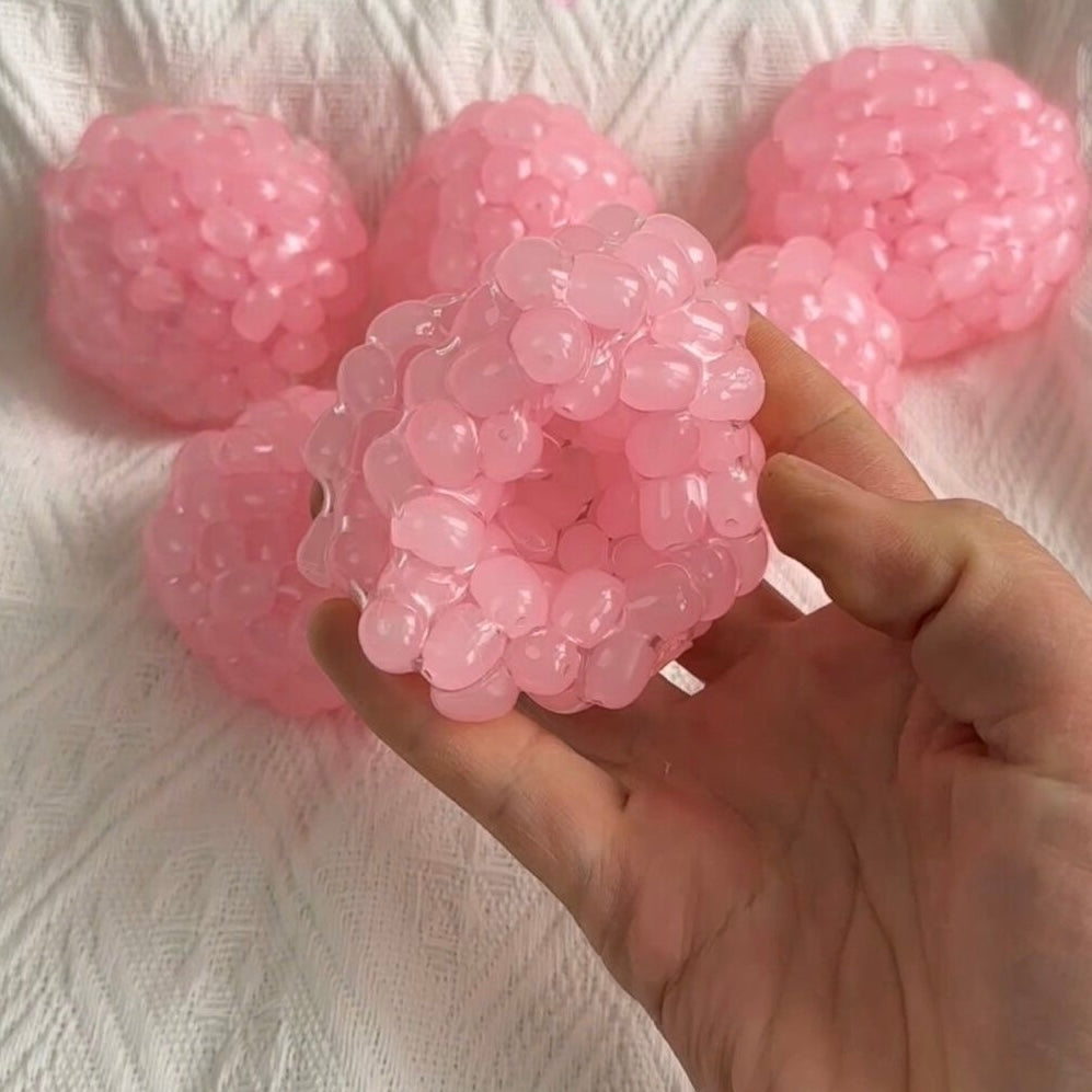 Blue or Pink or Green or White Handmade Stress Balls