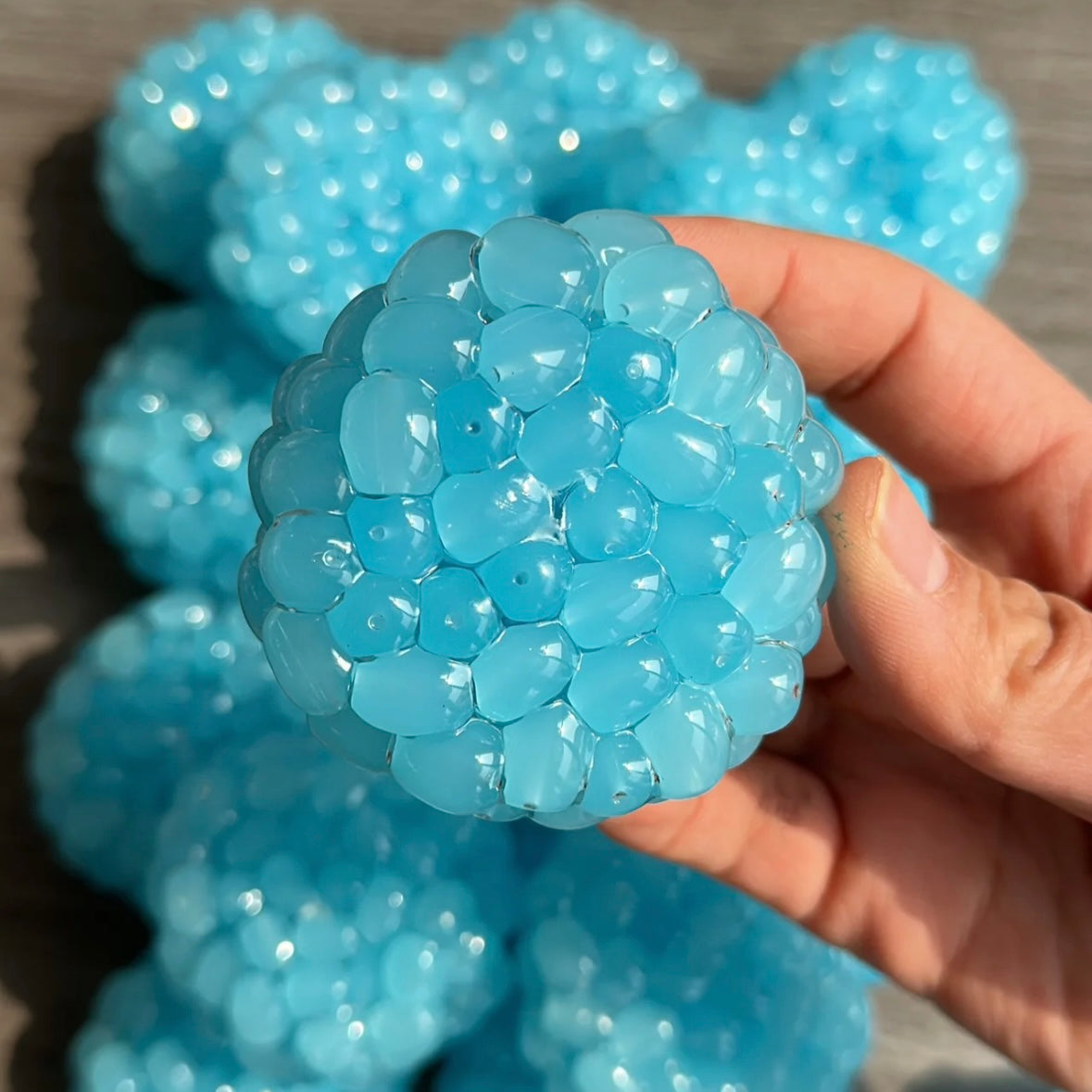 Blue or Pink or Green or White Handmade Stress Balls