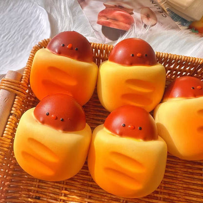 Slow Rising Squishy Brown Chick Stress Relief Decompression Toy