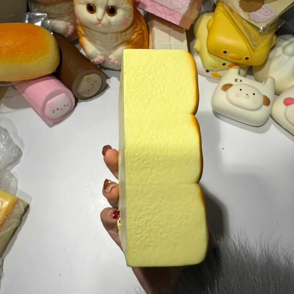 Slow Rising Squishy Nine Squares Cake Stress Relief Decompression Toy