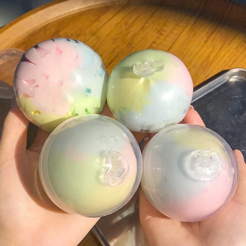 Tri-color & Chocolate Stress Ball Crispy Skin Squishy Stress Relief Decompression Toy