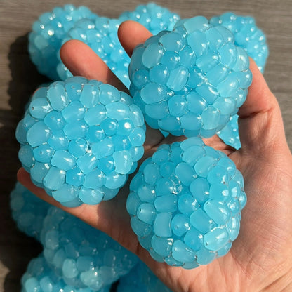 Blue or Pink or Green or White Handmade Stress Balls