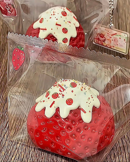 Strawberry Squishy Stress Relief Decompression Toy