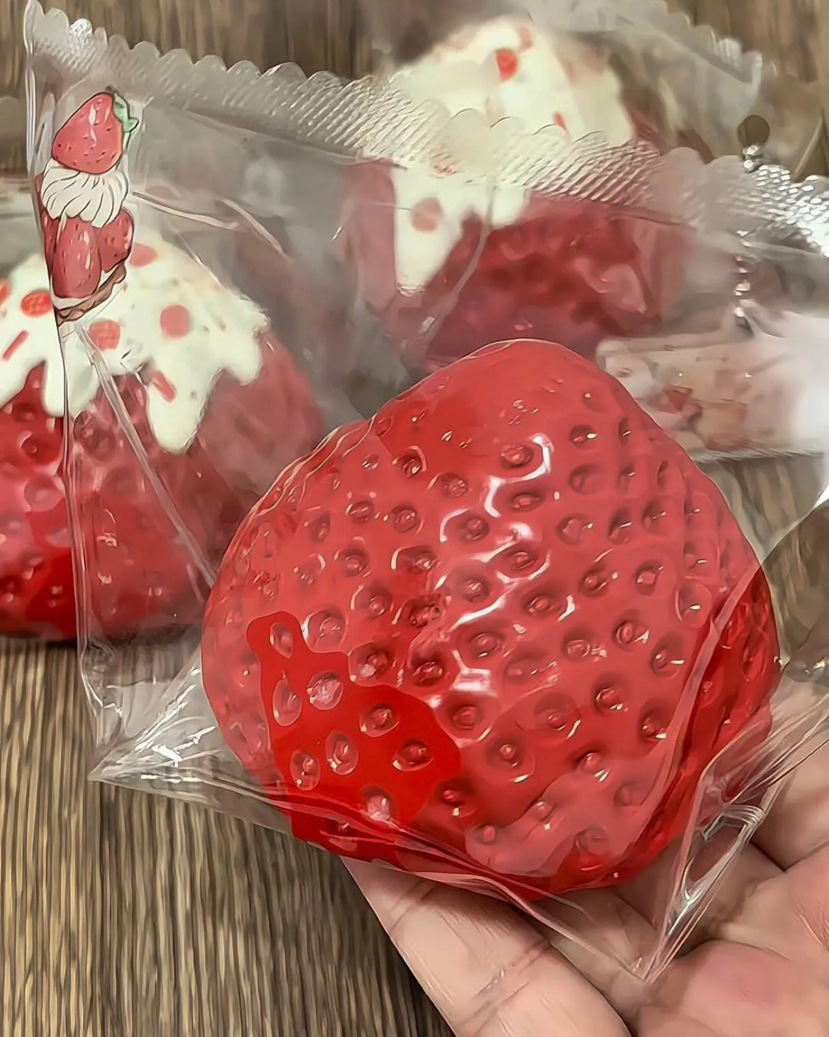 Strawberry Squishy Stress Relief Decompression Toy
