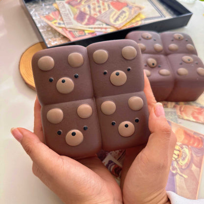 Chocolate Puppy Bread Slow Rising Squishy Stress Relief Decompression Toy