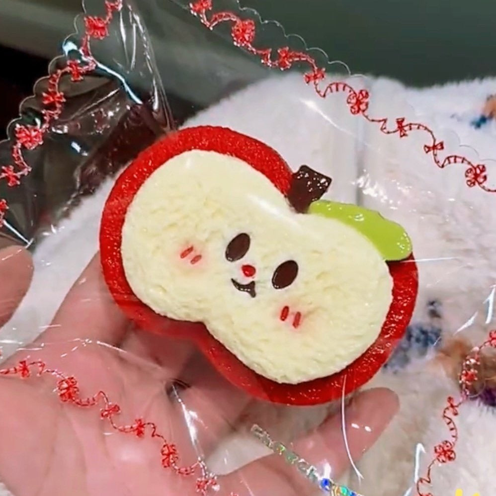 Handmade Silicone Red Apple Green Apple Taba Squishy Toy